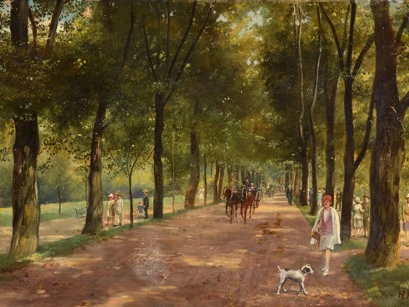 1859-Heinrich Hoffmann - Una domenica al parco